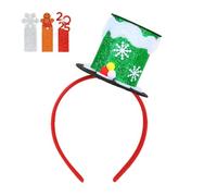 Weldphur Fascia Per Capelli A Cilindro Di Babbo Natale | Indossabile Tutto Il Giorno Per Feste,Fascia Cosplay A Tema Natalizio,Per Studenti Bambini Ragazzi Ragazze Cosplay Evento Scuola Spettacolo