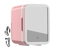 Weldphur Frigorifero multifunzionale per bellezza, frigorifero compatto per auto | Frigo cosmetico per la cura della pelle | Frigorifero per riporre cosmetici per bevande e cura della pelle per