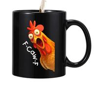 Weldphur Tazze Da Caffè Originali,Ceramica da 350 ml con Umorismo Gallina | Contenitore Per Il Tè Con Gallo - Per Caffè E Tè E Latte E Cioccolata Calda E Per Compleanno E Uomini E Colleghi