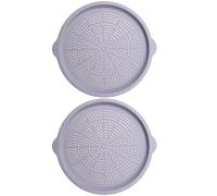 Weldphur Teglia Per Pizza,39,9 Centimetri Silicone Da Cucina Resistente Alla Lavastoviglie 2 Pezzi,Teglia per Pizza Antiaderente per Forno - per Uso Domestico, Picnic, Cottura di Torte, Ristorante