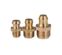 WELDRIC Ingrassatori in Ottone 1 Raccordo for Grasso in Ottone M4-M20 Filettatura Maschio metrica Raccordo a Gomito Dritto for Olio Zerk(45 Degree,M12X1.5_Other)