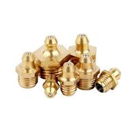 WELDRIC Ingrassatori in Ottone Ingrassatore in Ottone M4M5M6M8~M20 45 °/90 °/ Dritto/NTP1 G1 G3 Filettatura Maschio metrica Raccordo a Gomito Dritto for Olio(Straight,M2*5 mm)