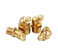 WELDRIC Ingrassatori in Ottone Ingrassatore in Ottone M4M5M6M8~M20 45 °/90 °/ Dritto/NTP1 G1 G3 Filettatura Maschio metrica Raccordo a Gomito Dritto for Olio(Straight,M4*30 mm)