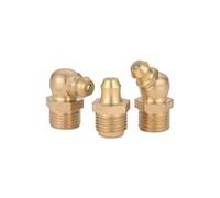 WELDRIC Ingrassatori in Ottone Raccordi for ingrassatori Idraulici in Ottone, 2~10 Pezzi, Tipo Gomito Dritto M4 M5 M6 M8 M10 M12 M14-M20(90 Degree,M8x1-20pcs)