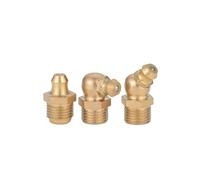 WELDRIC Ingrassatori in Ottone Raccordi for ingrassatori Idraulici in Ottone, 2~10 Pezzi, Tipo Gomito Dritto M4 M5 M6 M8 M10 M12 M14-M20(45 Degree,M12x1.0-5pcs)