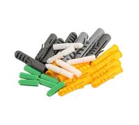 WELDRIC Tubo di espansione Giallo M4 M5 M6 M8 M10 M12 M14 Ancoraggio in plastica a Coste Tubo di espansione in plastica Ancoraggi a Vite di espansione for Tubi(Green M8 x 27mm,200Pcs)