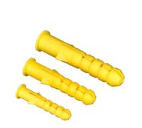 WELDRIC Tubo di espansione Giallo Tasselli di Ancoraggio for Tubi di espansione in plastica, tasselli di espansione con Vite a Testa(Expansion Tube,6x30-400pcs)