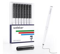 Welebar Penne gel glitterate nere per Cricut Maker 3/Maker 4/Explore 3/Explore 4/Air 2, 7 penne a sfera da 0,8 mm per scrivere, disegnare, inviti, biglietti