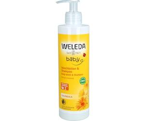 WELEDA Baby Babywash Corpo&Capelli Calendula, docciaschiuma 2in1 per la detersione dei più piccoli, formula extra-delicata (1x 400 ml)