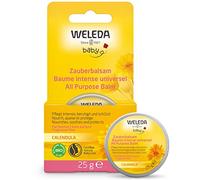 WELEDA Baby Balsamo Multiuso Calendula, per guance e mento arrossati e irritati dalla saliva durante la dentizione, contro la secchezza della pelle in caso di clima freddo (1x25g)