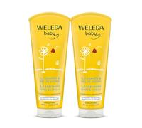 WELEDA Baby Bipack Babywash Corpo&Capelli Calendula, docciaschiuma 2in1 per la detersione dei più piccoli, formula extra-delicata (2x 200 ml)