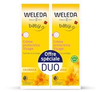 Weleda Baby crema protettiva viso Calendula confezione da 2 x 50 ml