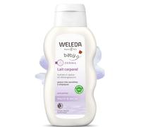Weleda Baby Derma Crema Fluida Malva Bianca, trattamento corpo non profumato dall'azione lenitiva per pelli molto sensibili e tendenti a dermatite atopica (1X200 ml)