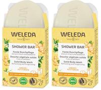 Weleda Bagno Doccia Solido Zenzero + Petitgrain, formula biodegradabile e vegana di origine 100% naturale, a base di zenzero speziato e note fresche e vivaci di petitgrain(1x 75g) (Confezione da 2)