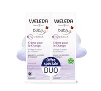 Weleda Bébé Derma Crème Pour Le Change à La Mauve Blanche Set di 2 x 50 ml