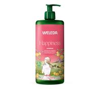 WELEDA Bio Happiness XXL Gel doccia vegano - Cosmetico naturale Aroma Shower doccia per donne e uomini con pompelmo, mandarino e lime, sapone naturale per la cura della pelle con erogatore di pompa (1