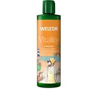 WELEDA Bio Vitality, gel doccia vegano, cosmetico naturale, per donne e uomini, con pompelmo, profumo di legno di sandalo, per la pulizia quotidiana (1 x 400 ml)
