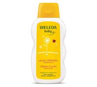 Weleda Baby Crema Fluida Calendula, nutre e idrata, di facile assorbimento e delicatamente profumata per la pelle dei più piccoli, sostiene le naturali difese cutanee (1x200 ml)
