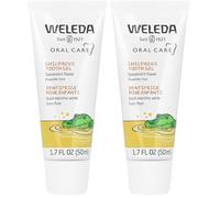 Weleda Dentifricio per bambini, formula in gel non schiumogena specifica per i denti da latte, previene le carie e non contiene fluoruri idrosolubili (1x50 ml) (Confezione da 2)