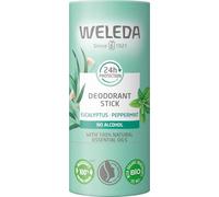 Weleda Deodorante Stick 24h Eucalipto-Menta Piperita, deodorante solido per 24h di protezione, formula senza alcool, 100% di origine naturale (1x50g)