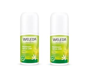 WELEDA - Duo deodorante roll-on 24H Citrus - 2 x 50 ml