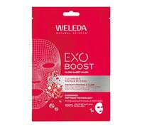 Weleda Exo Boost Glow Maschera in tessuto con melograno e peptidi di maca