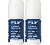 WELEDA FOR Men - Deodorante 24 ore roll-on da uomo, senza sali d'alluminio, 50 ml (Confezione da 2)