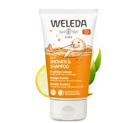 Weleda KIDS 2in1 Doccia-Shampoo profumo Arancia Fruttata, detergente corpo&capelli, formula delicata per bambini grandi (1X150 ml)