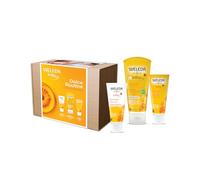 Weleda Kit Baby Dolce Routine, rituale di coccole per la pelle delicata dei più piccoli, contiente Babywash Calendula 200 ml, Crema Protettiva Calendula 75 ml, Crema corpo Calendula 50 ml