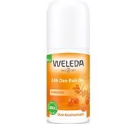 Weleda Deo Roll-on Olivello spinoso, deodorante roll senza sali d'alluminio, con note di pompelmo, mandarino e sandalo, per 24h di efficacia e protezione (1X50 ml)