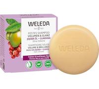 WELEDA Shampoo solido biologico volume e lucentezza - Sapone naturale per la cura dei capelli con olio di jojoba, proteine del riso e estratto di guaranà. Shampoo per capelli 50 g (Confezione da 1)