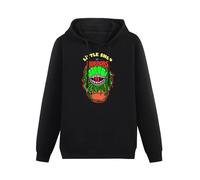 WELENAGA Men Long Sleeve Printed Hoodies Little Shop of Horrors Cult Film Movie 1980'S Fan Horror Sci FiMen's Hoody Sweatershirt Black XXL