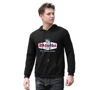 WELENAGA Men's Bazooka, Chewing, Bubble, Gum, Joe, Retro - Ultra Printed Hoodies Long Sleeve Pullover Loose Hoody Sweatershirt 3XL