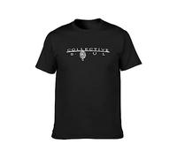 WELENAGA Men's Collective Soul Cotton Black Shirt Top Tee T-Shirts Black 3XL