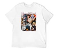 WELENAGA Men's Death Note Vintage Bootleg Style T-Shirts White L
