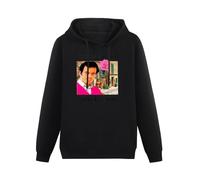 WELENAGA Men's Julio Iglesias Un Canto A Galicia Long Sleeve Hooded Sweatshirt Hoodies with Drawstring Pockets Black 3XL