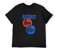WELENAGA Men's Love Bites By Buzzcocks T-Shirts Black S