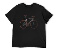 WELENAGA Men's Micerice Bicycle Amazing Anatomy Cool for Cyclist - Standard T-Shirts Black L