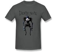 WELENAGA Men's Top Death Note Tee T-Shirts Grey 3XL