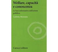 Welfare, capacità e conoscenza. Le basi informative dell'azione pubblica