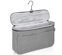 WELIDAY Borsa da viaggio compatibile con Dyson Airwrap Styler, organizer da viaggio portatile per arricciacapelli e attacco con tasche multiple (grigio)
