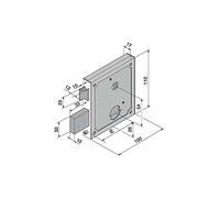 Welka 16070-10 055 Serratura per Cancelli, 3 Mandate, Scrocco, 55 mm