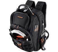 WELKINLAND Zaino con 66 tasche, zaino per attrezzi resistente, zaino per elettricisti, zaino da cantiere, zaino per attrezzi da uomo, zaino per attrezzi per elettricisti, zaino per attrezzi per