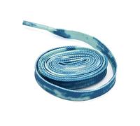 WELKOO Lacci piatti, lacci durevoli, crea il tuo stile con lacci unici, 1 paio, colori blu e lunghezza (120 cm x 8 mm). Compatibile con Nike, Adidas, Converse, Reebok