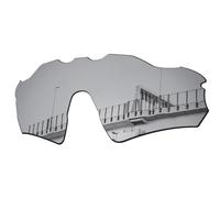 Well-aimed Lenti di ricambio polarizzate da 1,5 mm per occhiali da sole Oakley Radar EV Path OO9208, antigraffio, resistenti agli urti, Argento iridio polarizzato-1,5 mm, Taglia unica