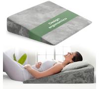 WELL B4 Cuscino antireflusso adulto da Lettura con Memory Foam - sollevatore ergonomico, a cuneo per letto e divano per gambe e Schiena, cuscino neonato, cuscino reflusso gastroesofageo