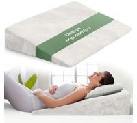 WELL B4 Cuscino antireflusso adulto da Lettura con Memory Foam - sollevatore ergonomico, a cuneo per letto e divano per gambe e Schiena, cuscino neonato, cuscino reflusso gastroesofageo