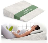 WELL B4 Cuscino antireflusso adulto da Lettura con Memory Foam - sollevatore ergonomico, a cuneo per letto e divano per gambe e Schiena, cuscino neonato, cuscino reflusso gastroesofageo