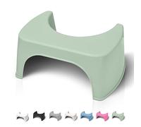 Well Care Sgabello Bagno Fisiologico Verde - Poggiapiedi Adulti per WC - Sgabellino Squatty da Toilette - Panchetto contro la stitichezza - Plastica Riciclata