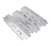 WELL GRILL 37 cm, piastra riscaldante in acciaio inox, per barbecue, Charbroil, Uniflame 750, Blooma, Boston 3k Turbo e altri modelli di barbecue (3 pezzi)